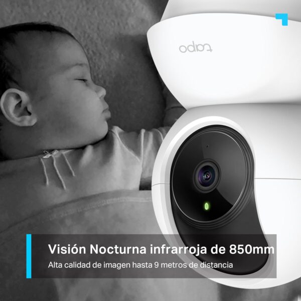 Tapo TP-Link C210(2-Pack) - Cámara IP WiFi 360° Cámara de Vigilancia 2K (3MP),Visión Nocturna Admite Tarjeta SD hasta 512 GB, Detección de Movimiento, Control Remoto, Compatible con Alexa - Image 5