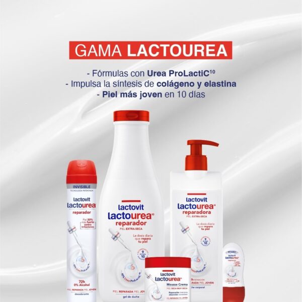 Lactovit - Leche Corporal Reparadora Lactourea con Protein Calcium, para Pieles Secas y Extra Secas - 400 ml - Image 7