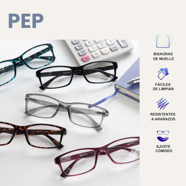 Uv Reader Gafas De Lectura Púrpura Lectores Estilo Diseñador Hombres Mujeres Uvr092P +2,00 50 g - Image 4