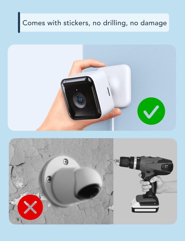 GNCC Camaras Vigilancia Domicilio WiFi 1080P, 2 Pack Cámara Bebé, Visión Nocturna Mejorada, Alarma en Tiempo Real, Detección de Movimiento/Sonido, Audio Bidireccional, Almacenamiento SD y en la Nube - Image 4