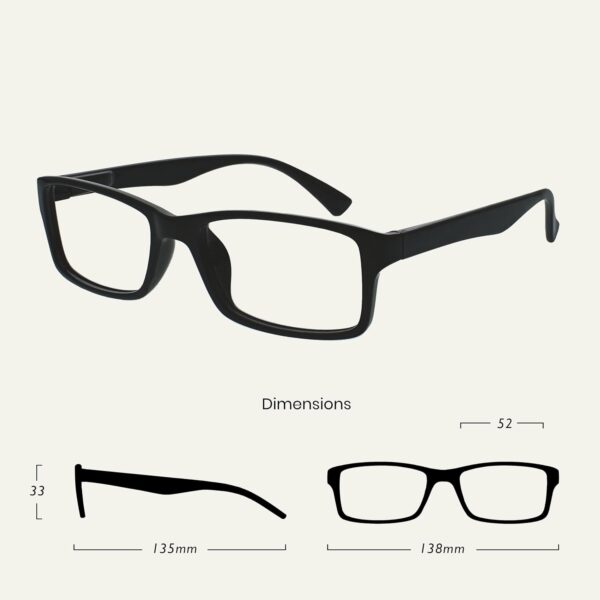 La Compañía Gafas De Lectura Negro Lectores Valor Pack 3 Hombres Mujeres UVR3092BK +2,50 - Image 2