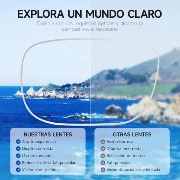 NEW VISION Gafas Presbicia Hombre, Gafas Lectura Iman, Estilo CláSico, Marcos Ligeros, ProteccióN UV400 Gafas De Lectura, Gafas Para Ordenador Hombre Mujer NV056(+2.00,celeste) - Image 4