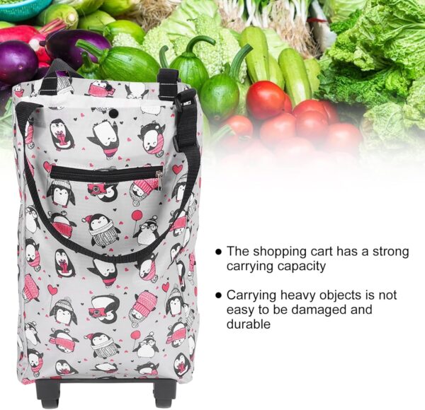 Carro de la compra para el hogar, bolsa de la compra para personas mayores, carro plegable para la compra, carro de la compra, carros de la compra para exteriores - Image 2