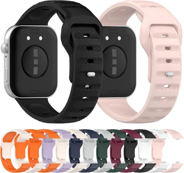 Ywmsfl Cómoda correa de silicona para reloj inteligente Fit 3, correa de muñeca de longitud ajustable, cómoda pulsera - Image 6
