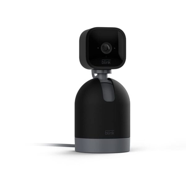 Blink Mini Pan-Tilt Cámara | Cámara de seguridad inteligente orientable, interior, con enchufe, audio bidireccional, vídeo HD y detección de movimiento, compatible con Alexa (negra) - Image 2