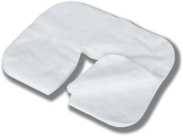 LALILL Almohadillas desechables para camilla de masaje 100 piezas - almohadilla facial de masaje 36x29 cm - accesorios para camillas de masaje - almohadillas faciales para camillas de cosmética - Image 2