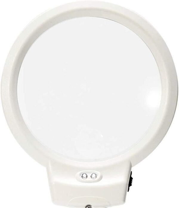 RBUDSPOLF Lupas de Lectura Portátiles Lupa de Mano de Vidrio, Hd de Escritorio 10 Veces con Luces Led para Personas Mayores Reloj de Reparación de Placa de Circuito de Lectura Espejo de Expansión de T