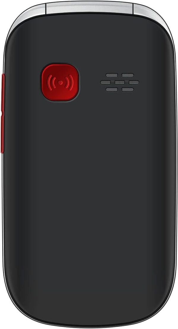 Funker E200 MAX Audio 2,Teléfono para Mayores,Audio Amplificado y Compatible con Audífonos,Pantalla XXL Letras Grandes,Teclado Parlante,Botón SOS,Memorias Directas y Foto Contactos, Negro - Image 4
