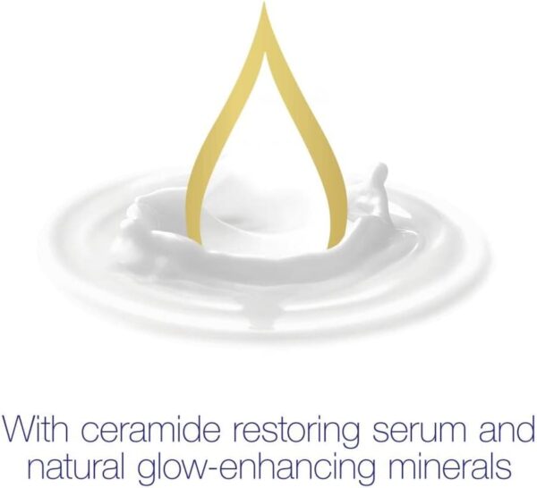 Dove Crema Hidratante Corporal Iluminadora Care + Radiant Glow con Sérum Restaura Ceramidas y Minerales Naturales para Todo Tipo de Piel, 400ml - Image 5