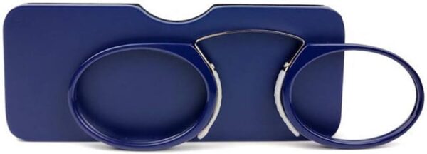 MMOWW Gafas de lectura unisex dise?o de nariz de clip gafas de lectura portátiles dise?o antideslizante gafas de lectura compactas(azul,+2.0) - Image 5