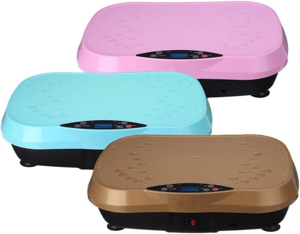 Máquina de ejercicios de placa de vibración de pie 200w, mini tablero de fitness, plataforma de equipos de entrenamiento para el hogar, 3 canales, para tonificar, perder grasa, pérdida de peso,Oro - Image 7