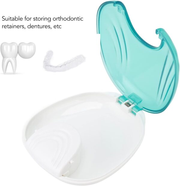 BORDSTRACT Estuche Para Retenedores De Ortodoncia, 5 Piezas Caja De Almacenamiento De Protectores Bucales Para Dentaduras Portátiles De Viaje Para Adultos Extraíbles, Contenedor De Protectores Bucales - Image 5