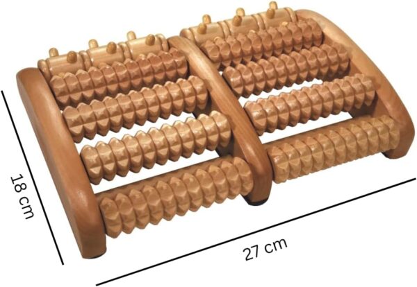 Croll & Denecke - Masajeador de rodillos para los pies (2 secciones, con 5 rodillos cada una) - Image 3