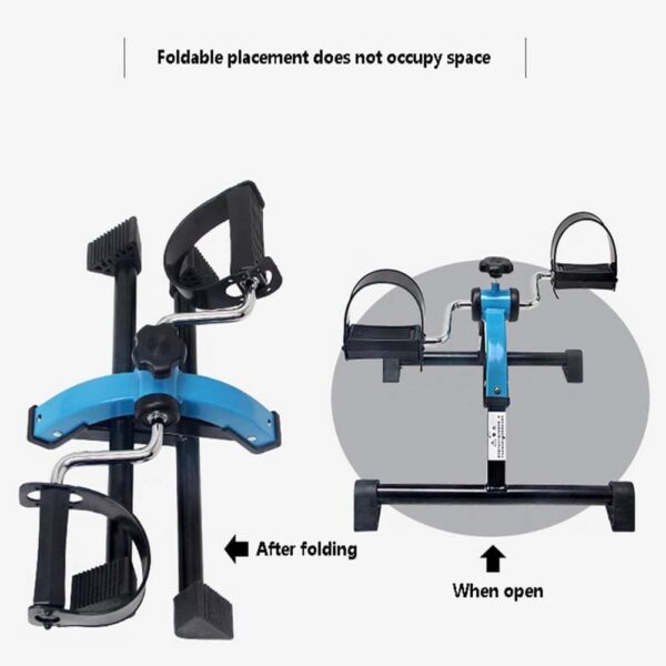 NMDCDH Entrenador de Pedales Plegable Bicicleta de Ejercicio Equipo de Fitness, Dispositivo de Entrenamiento de Entrenador de Brazos y piernas, Mini Bicicleta ejercitador Bicicleta Pedal - Image 3