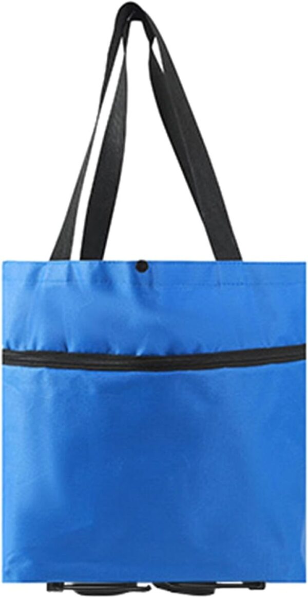 Wpsagek Bolsa de Compras Plegable con Ruedas,Bolsa de Compras con Ruedas - Bolsas con Carrito portátiles Carrito de Compras Plegable | Carro Plegable para Bolsa de Compras con Ruedas, Bolsa de Viaje - Image 6