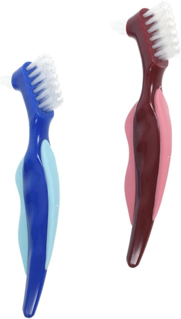 Healeved 10 Uds Cepillo De Para Dentaduras Postizas De Ancianos Limpiador De Dentaduras Postizas Cepillo Suave Para Dentaduras Postizas Cepillo De Para Dentaduras Postizas - Image 8