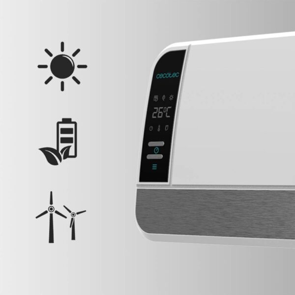Cecotec Calefactor Eléctrico Bajo Consumo Cerámico Ready Warm 5250 Swing Box Ceramic. 2000 W, Pantalla LED, Oscilación, IPX2, Temporizador, 3 Modos, Mando a distancia - Image 4