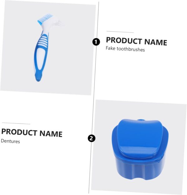 DOITOOL Trajes Para Hombres 3 Juegos De Cepillos De Limpiador Alineador Cepillo De Limpieza De Cerdas Suaves Limpiador De Cepillos De Cepillo Para Dentaduras Cepillo De Suministros De - Image 8