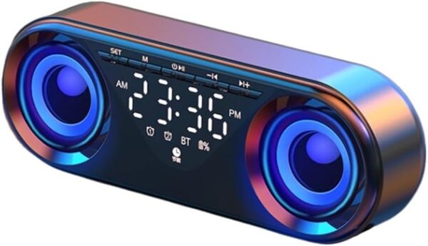 ZHCHAO Altavoz inalámbrico Inteligente, subwoofer con Altavoz, Despertador electrónico, Mini Altavoz