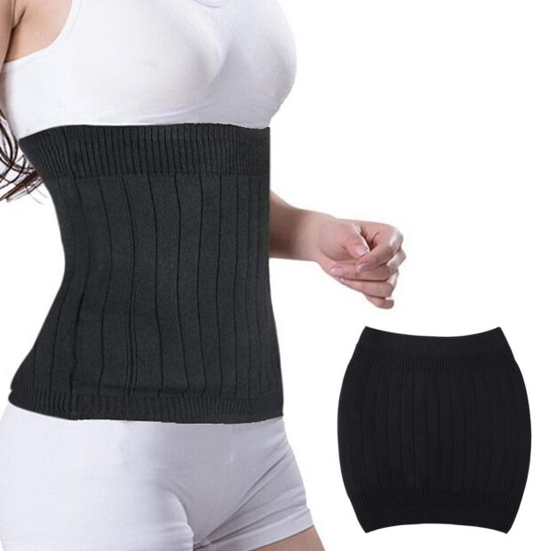 XPEX 1 Pieza Cinturón Térmico Para Cadera, Calentador De Riñón De Cachemira Suave, Faja Lumbar Caliente Para Hombres Mujeres Para Cintura De Apoyo Caliente Dolores Menstruales(Negro,60-75KG)