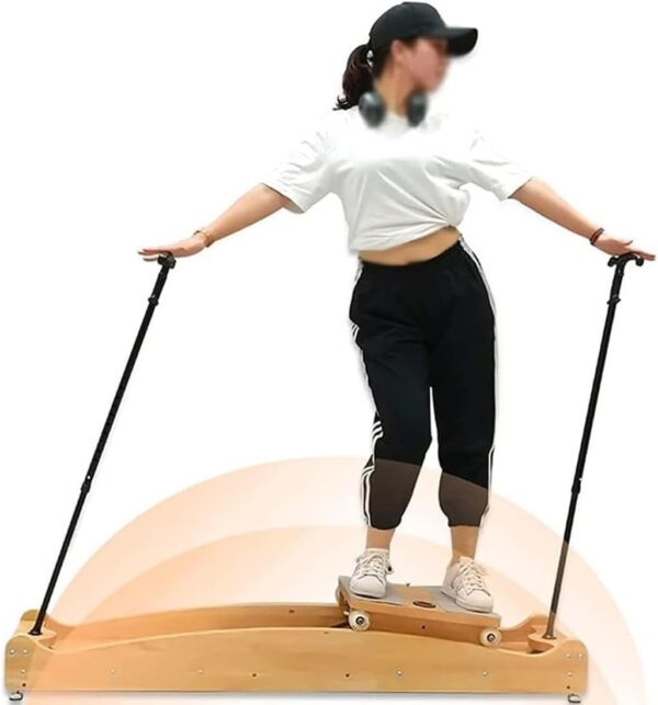 HLGKBY Simulador de esquí para Interiores Máquina de Entrenamiento de Equilibrio y coordinación, máquina de Ejercicio Cardiovascular multifunción, máquina de Ejercicio de esquí para Entrenamiento