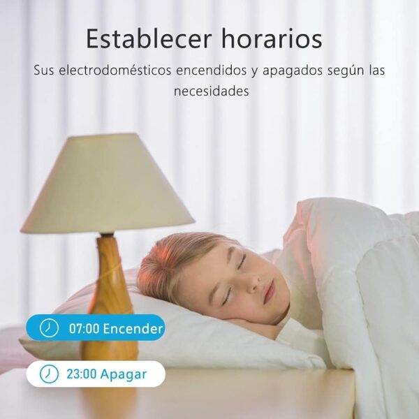 eMylo Interruptor WiFi inteligente Interruptor WiFi de relé inalámbrico universal Temporizador Control remoto Interruptor de luz Control por voz Admite Alexa, Google Home a través de IOS Android 1Pack - Image 3