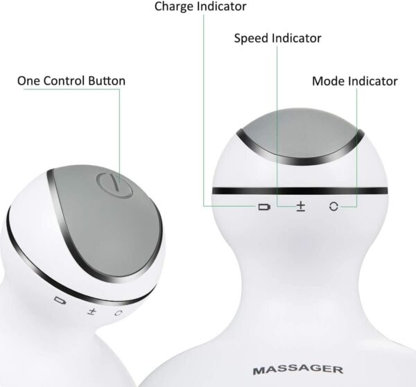 LATME Masajeador Eléctrico de Cabeza de Cuero Cabelludo Masajeador Portátil Cabezas con 84 Nodos,para Estimular Crecimiento del Cabello y Relajación del Estrés - Image 6