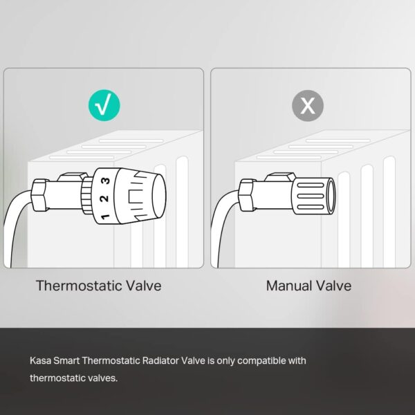 Válvula de radiador con termostato Inteligente TP-Link Kasa, válvula de radiador Inteligente, Ahorro de energía, válvula de termostato de radiador con Pantalla LED, programación TRV Inteligente, func - Image 11