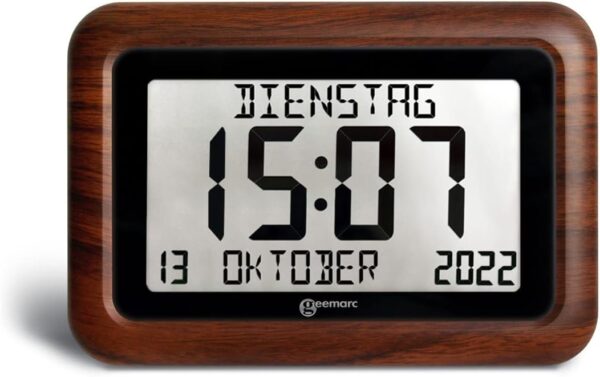 Reloj Calendario - Geemarc Viso10 con Ajuste Automático de la Hora y Caracteres Grandes - Para Personas que Viven con Alzheimer - Funciona con Pilas - Sin Retroiluminación - Versión ES - Image 3
