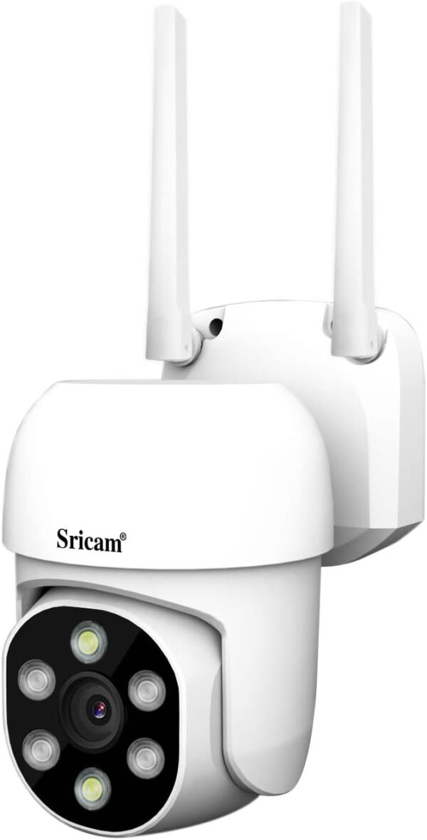 Sricam 1080P WiFi Surveillance PTZ IP Camera, detección humanoide y Seguimiento de Movimiento, visión Nocturna, IP66 Resistente al Agua, 2Way Audio (1 Unidades Paquete) - Image 2