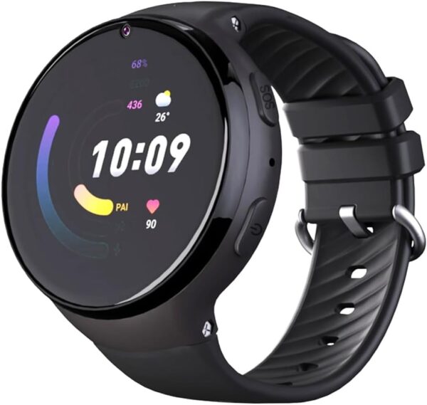 PTHTECHUS Reloj Inteligente Niños GPS, Smartwatch Niña 4G con Llamada Telefónica, WiFi, Videollamada, SOS, Chat Función, Pantalla Táctil HD Reloj Inteligente para Niños y Niñas de 5 a 15 Años