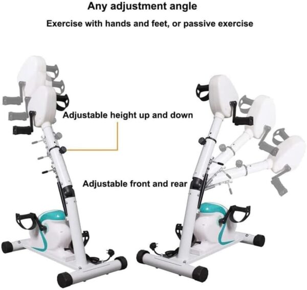 FAcoLL Bicicleta estática con Pedales, máquina vendedora de Brazos y piernas, ejercitador de Pedales para Bicicletas, Ciclismo eléctrico, Equipo de Entrenamiento de rehabilitación física - Image 3