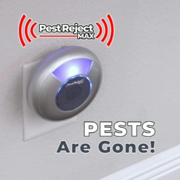 Pest Reject MAX, Repelente Efectivo de plagas, Insectos y roedores, Más Potente y Más Efectivo, Tecnología Electromagnética + Ultrasonido, Frecuencia Variable (1 Unidad) - Image 6