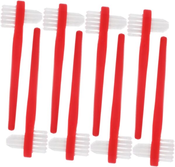 Healeved 3 Juegos 3 Juegos De Cepillos De De Doble Punta Cepillos De Cepillos De Doble Cabeza Suministros Para Dentaduras Postizas Cepillo De De 8 Uds * 3 - Image 4