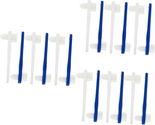 DOITOOL 18 Uds Cepillo De Falso De Doble Cabeza Cepillo De Para Senderismo Cepillo Para Dentaduras Postizas Cepillo De Para Acampar Limpiador Doméstico Cepillos De