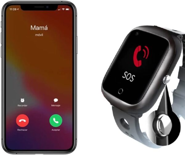 Reloj Localizador GPS Personas Mayores, Niños, Alzheimer, Sin Cuotas, Botón SOS, Detector Caída, Teléfono, App Español, SmartWatch PBL2, Manual Español - Image 5