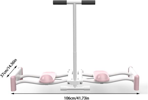 Ejercitador de piernas 2 en 1, máquina de Ejercicios de esquí Plegable con reposabrazos, máquina de Entrenamiento con simulador de esquí en Interiores, Entrenador de músculos del Suelo pélvico - Image 7