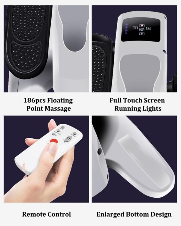 Ejercitador de piernas multifuncional, entrenador de pedal eléctrico, andador de circulación de movimiento automático de pies con control de 5 velocidades y pantallas LCD, para personas mayores en el - Image 6