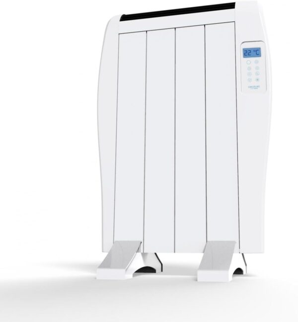 Cecotec Radiador Eléctrico Bajo Consumo Ready Warm 800 Thermal. 4 Elementos, 600 W, De pared o pie, 3 Modos, Temporizador, Mando a Distancia, Pantalla LED, Blanco - Image 2