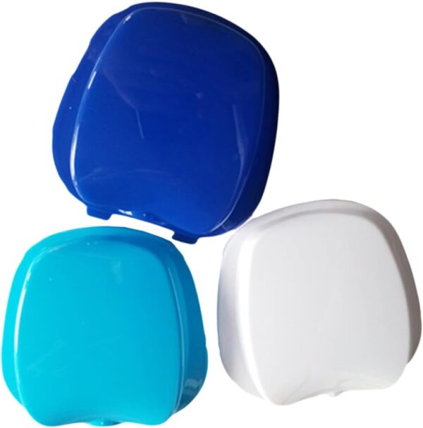 DOITOOL Caja De 2 Piezas Limpiador De Dentaduras Postizas Caso De Retención Entrenador De Mandíbula Kit De Reparación De Dentaduras Postizas Pegamento Dedicado Caja De Dentaduras Postizas - Image 9