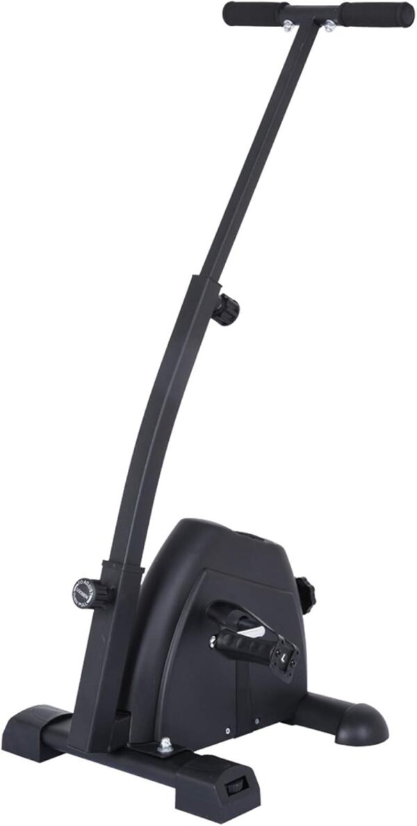 AMAZOM Mini Stepper Fitness Cardio Exercise Trainer, Twist Stepper Step Machine con Barra de manija y Monitor LCD, Fitness Stair Stepper para Mujeres y Hombres