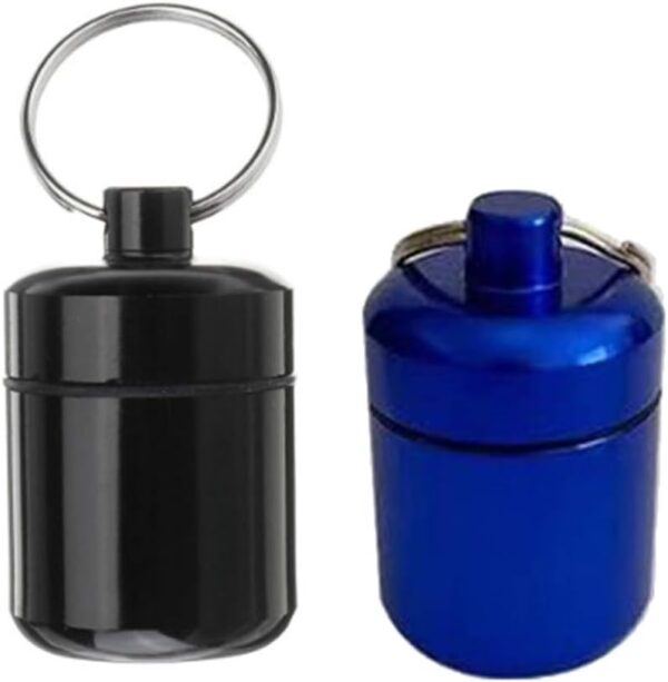 FUXIU, Llavero botella tapones para los oídos, contenedor de almacenamiento portátil, dispensador de medicamentos para viajes, tapones para los oídos - Image 2