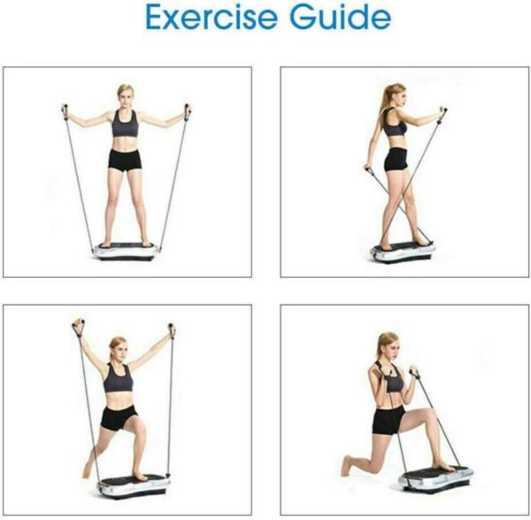 WSHA Máquina de Ejercicios de Placa de vibración de Fitness, Plataforma de vibración de Cuerpo Entera, Niveles de 180 velocidades, Peso máximo de Peso 330 Libras - Image 8