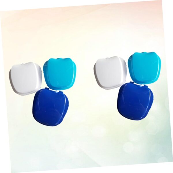 DOITOOL Caja De 2 Piezas Limpiador De Dentaduras Postizas Caso De Retención Entrenador De Mandíbula Kit De Reparación De Dentaduras Postizas Pegamento Dedicado Caja De Dentaduras Postizas - Image 7