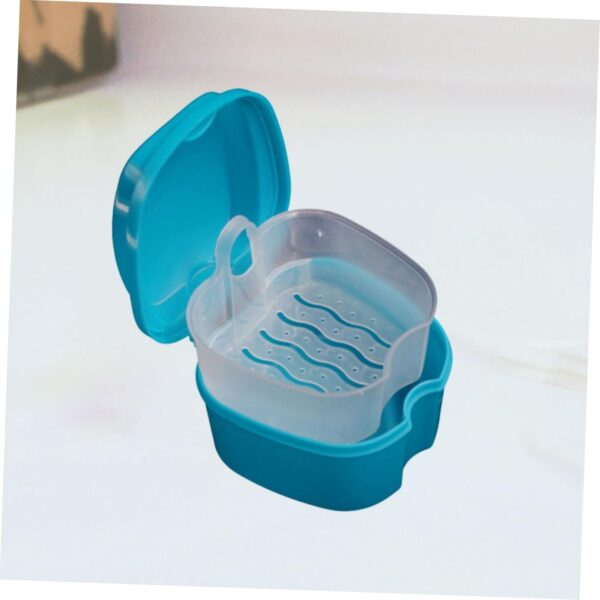 HAPINARY 2 Piezas Retenedor De Prótesis Cepillo Para Dentaduras Postizas Accesorio De Estuche Para Dentaduras Postizas Soporte Para Postiza Taza Para Postiza - Image 8