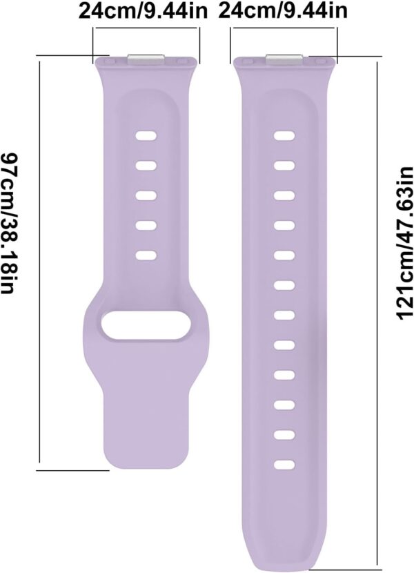 CPAOWEHF Correa de silicona ajustable para reloj inteligente Fit 3, correa de repuesto - Image 6