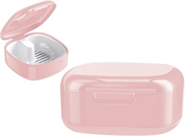 GmeDhc Caja Aparato Dental con Filtrar, Caja Ferula Dental, Caja de Dentaduras Postizas, Funda Aparato Dental Ortodoncia, Retenedor Dental, Caja de Retención, Contenedor por Alineadores Dentales