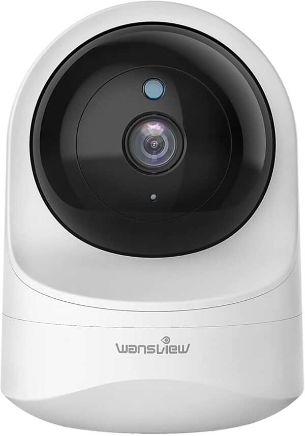 wansview Cámara IP WiFi, 2K Cámara Vigilancia WiFi con Visión Noturna Detección de Movimiento, Audio Bidireccional, Compatible con Alexa, Cámara de Seguridad Bebé Mascotas, Q6