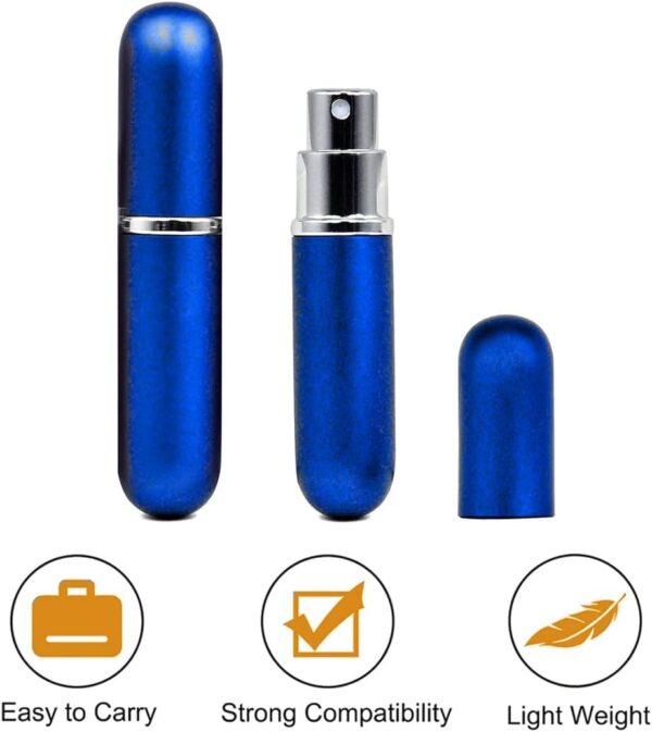 WBZOWRB 4 Piezas Inhalador Nasal, Inhaladores Nasales, Aluminio Buena Higroscopicidad Rellenables Para Aromaterapia Tubos De Aceite Esencial Varillas Vacías Aromáticas Con 4 Mechas De Algodón - Image 3