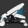 Fitness Stair Stepper, Equipo De Fitness Multifuncional con Bandas De Resistencia Y Monitor LCD Air Climber Stepping Fitness Machine, Ｗhite - Image 7